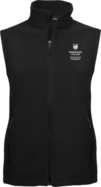 Emmanuel Fleece Full Zip Vest School of Business and Management Stacked - ONLINE ONLY