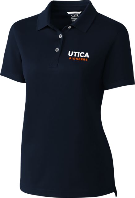 Utica Womens CandB Advantage Polo Utica Pioneers Wordmark - Athletics - ONLINE ONLY