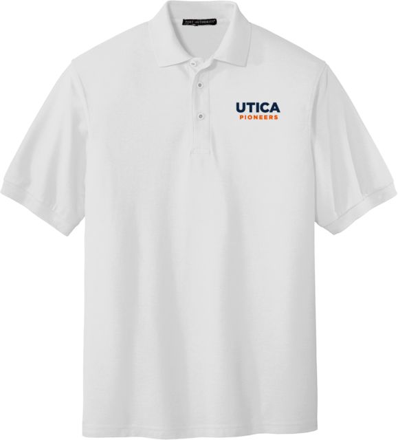 Utica Silk Touch Polo Utica Pioneers Wordmark - Athletics - ONLINE ONLY