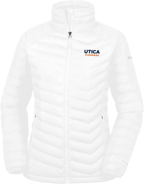 Utica Columbia Powder Lite Womens Jacket Utica Pioneers Wordmark - Athletics - ONLINE ONLY