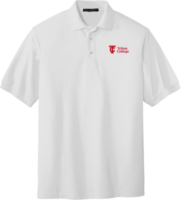 Triton Silk Touch Polo Triton College Primary Wordmark - ONLINE ONLY