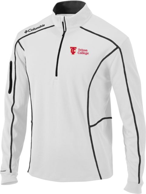 Triton Columbia Omni Wick Shotgun 1/4 Zip Triton College Primary Wordmark - ONLINE ONLY