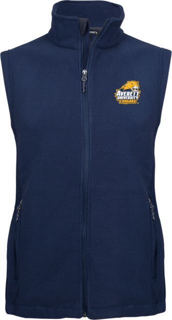Averett Fleece Full Zip Vest Primary Mark - ONLINE ONLY