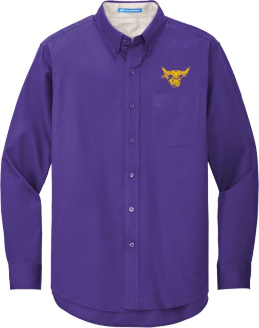 MSU Mankato Twill Button Down Long Sleeve Mavericks Steer - ONLINE ONLY
