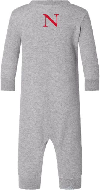 Northeastern Fleece Bodysuit Northeastern University Monogram - ONLINE ONLY