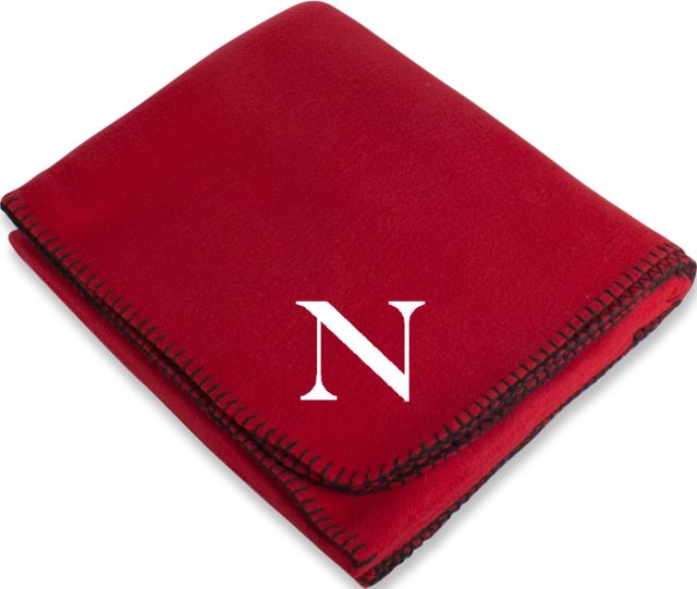 Northeastern Arctic Fleece Blanket Northeastern University Monogram - ONLINE ONLY