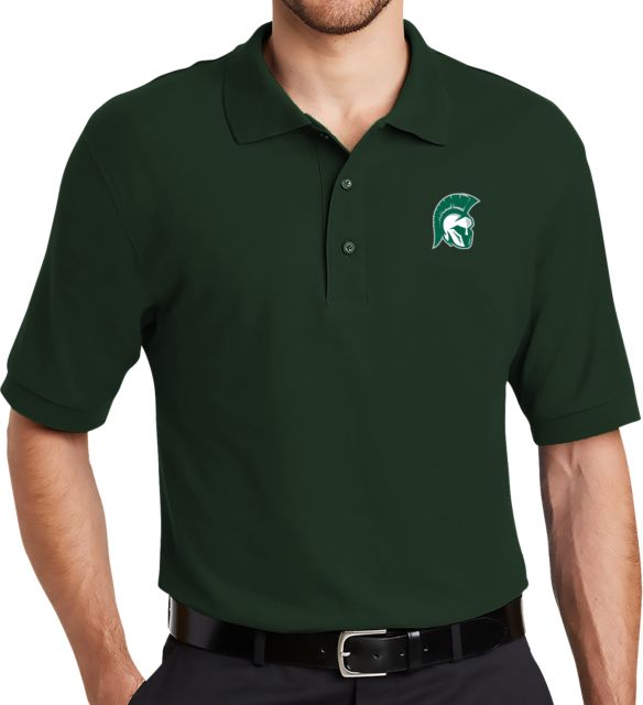 Illinois Wesleyan Easycare Pique Polo Head Mark - ONLINE ONLY