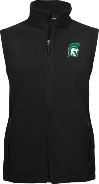 Illinois Wesleyan Fleece Full Zip Vest Head Mark - ONLINE ONLY