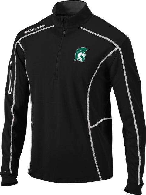 Illinois Wesleyan Columbia Omni Wick Shotgun 1/4 Zip Head Mark - ONLINE ONLY