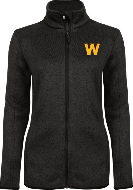 Williams College Heather Womens Fleece Jacket W Logo - ONLINE ONLY
