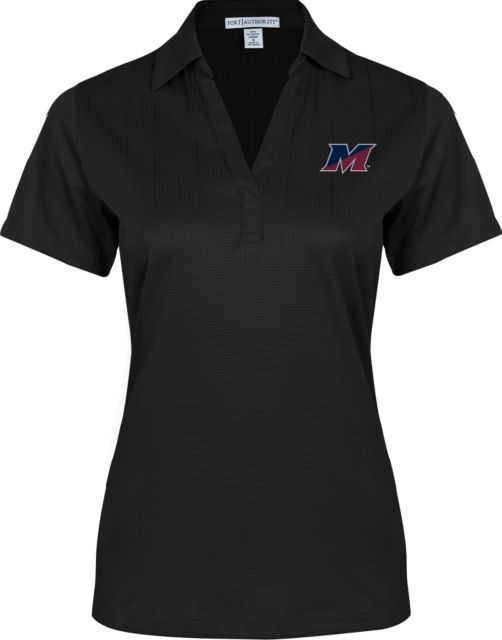 SUNY Maritime Ladies Performance Fine Jacquard Polo SUNY Maritime M Mark - ONLINE ONLY