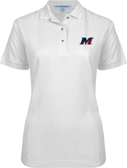 SUNY Maritime Ladies Easycare Pique Polo SUNY Maritime M Mark - ONLINE ONLY