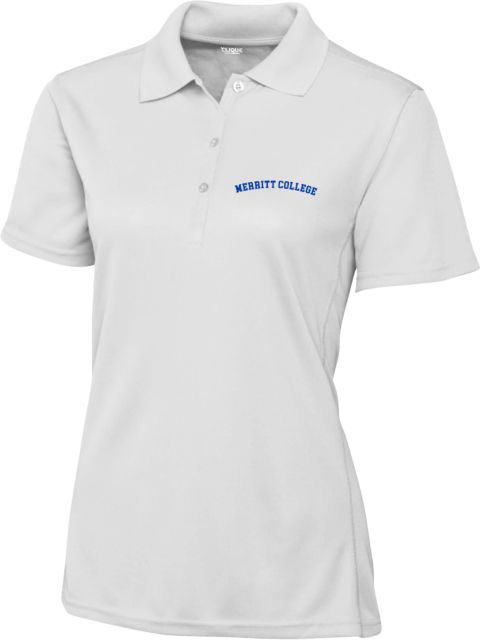 Merritt College C&B Womens Clique Ice Pique Polo Merritt College Arched