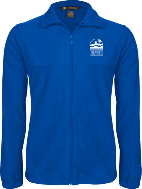Merritt College Fleece Full Zip Jacket Merritt College Primary Mark