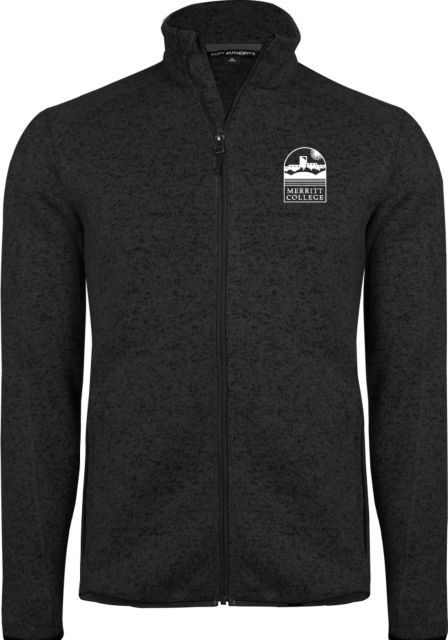 Merritt College  Sweater Fleece Jacket Merritt College Primary Mark