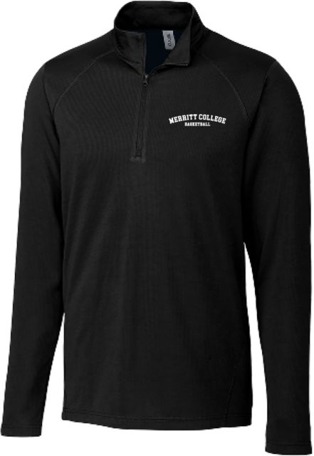 Merritt College C&B Clique Ice Pique Half Zip Merritt College Arched Basketball