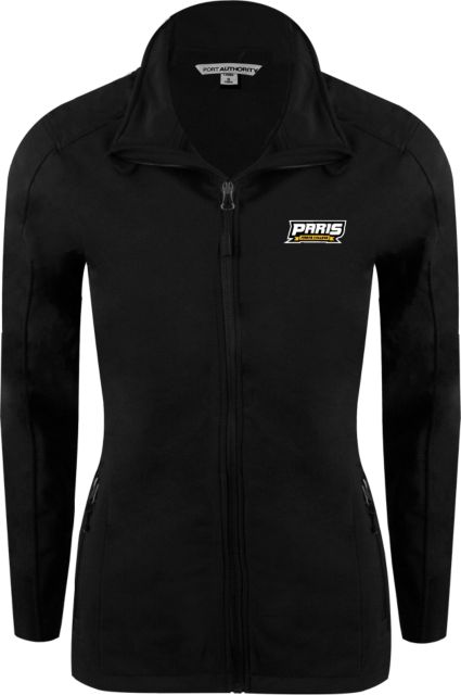 Paris Junior College Womens Softshell Jacket Paris Junior College Wordmark - ONLINE ONLY