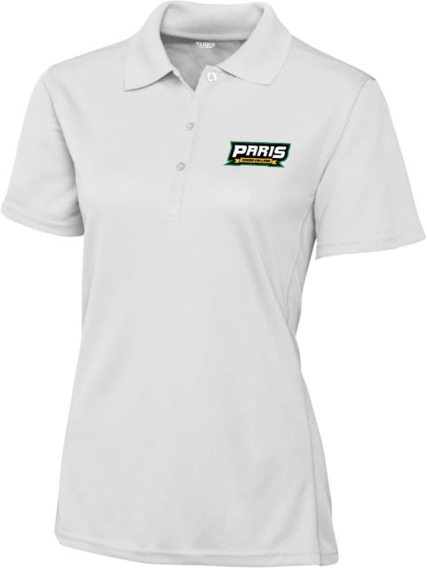 Paris Junior College Womens Clique Ice Pique Polo Paris Junior College Wordmark - ONLINE ONLY