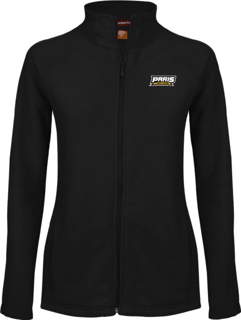 Paris Junior College Womens Fleece Full Zip Jacket Paris Junior College Wordmark - ONLINE ONLY