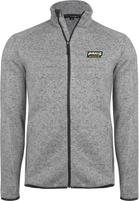 Paris Junior College Sweater Fleece Heather Jacket Paris Junior College Wordmark - ONLINE ONLY