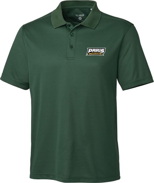 Paris Junior College Clique Ice Pique Polo Paris Junior College Wordmark - ONLINE ONLY