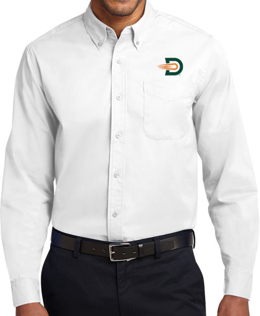 UT Dallas Twill Button Down Long Sleeve UTD -  Outlined Athletic D - ONLINE ONLY