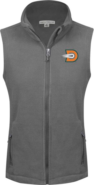 UT Dallas Womens Fleece Full Zip Vest UTD -  Outlined Athletic D - ONLINE ONLY