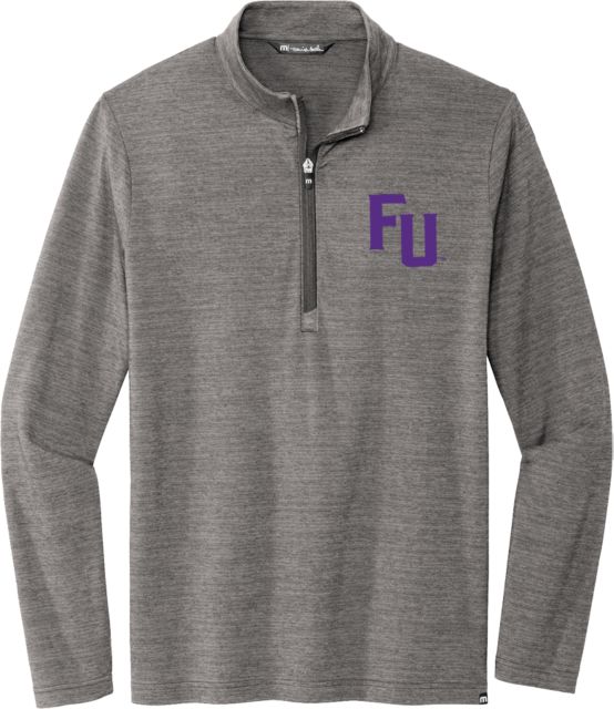 Furman TravisMathew Crestview 1/4 Zip Pullover Furman University - FU Mark - ONLINE ONLY