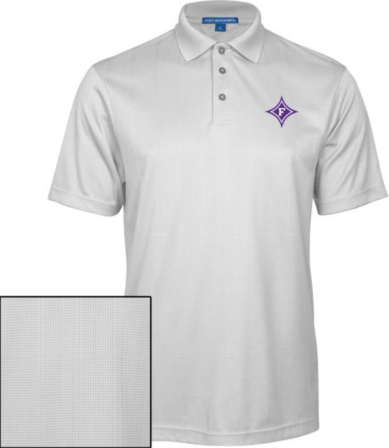 Furman Performance Fine Jacquard Polo Diamond F - Primary Athletic Marks - ONLINE ONLY
