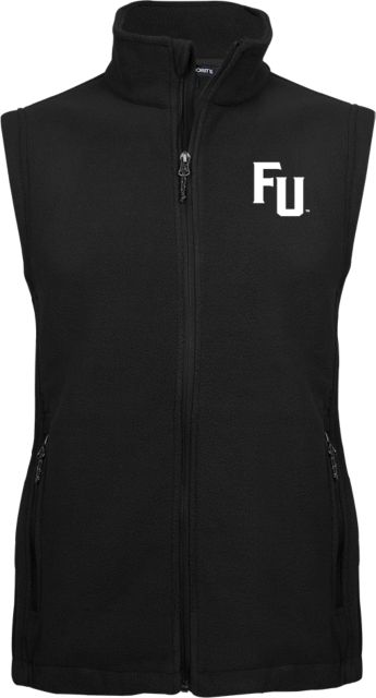 Furman Fleece Full Zip Vest Furman University - FU Mark - ONLINE ONLY