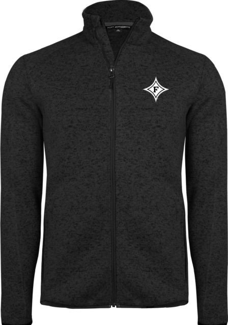 Furman Heather  Sweater Fleece Jacket Diamond F - Primary Athletic Marks - ONLINE ONLY