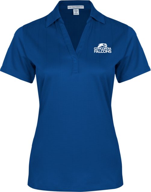 Concordia WI Ladies Performance Fine Jacquard Polo Standard Falcon Wordmark - ONLINE ONLY