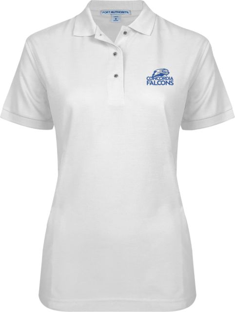 Concordia WI Ladies Easycare Pique Polo Standard Falcon Wordmark - ONLINE ONLY