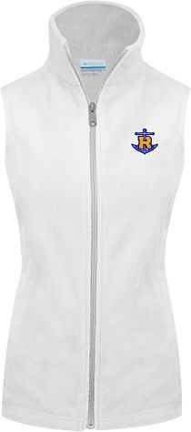 Rollins Columbia Ladies Full Zip Fleece Vest Official Logo - ONLINE ONLY