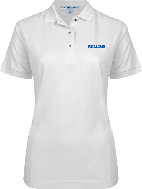 Rollins Womens Silk Touch Pique Polo Wordmark - ONLINE ONLY