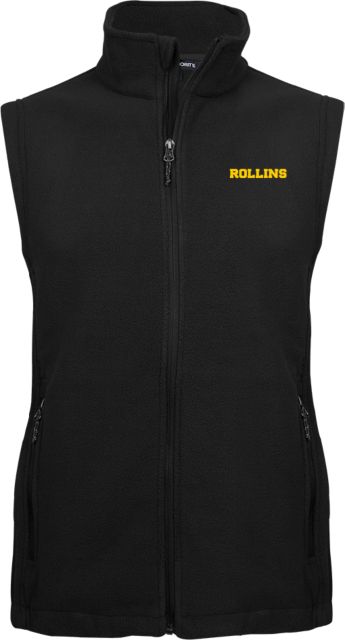 Rollins Fleece Full Zip Vest Wordmark - ONLINE ONLY