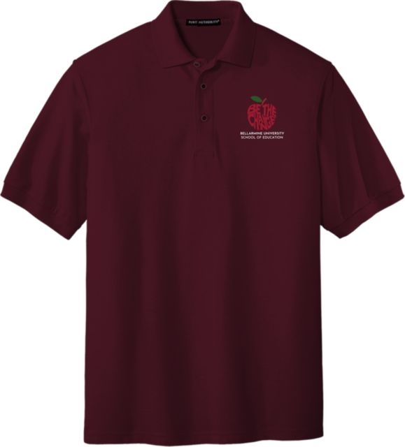 Bellarmine Silk Touch Polo Bellarmine SOE Be the Change Apple Stacked - ONLINE ONLY