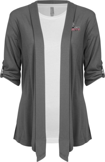 Bellarmine Ladies Drape Front Cardigan Official Logo - ONLINE ONLY