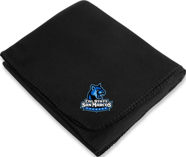 Cal State San Marcos Arctic Fleece Blanket Primary Logo - ONLINE ONLY