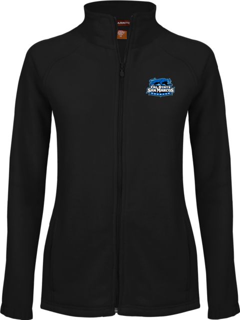 Cal State San Marcos Womens Fleece Full Zip Jacket Secondary Logo - ONLINE ONLY
