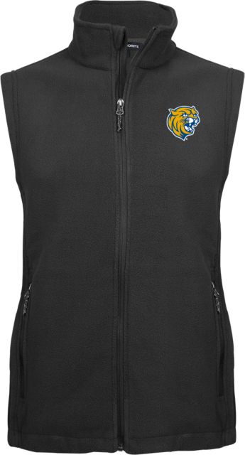 Johnson & Wales Fleece Full Zip Vest Cat Head - ONLINE ONLY