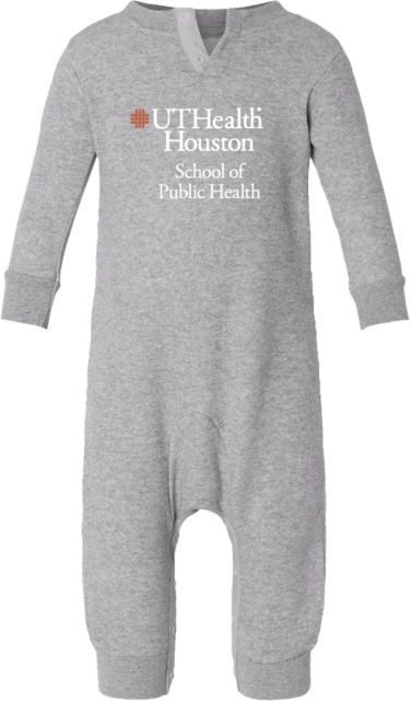 UTHealth Fleece Bodysuit UTHealth Houston School of Public Health Stacked - ONLINE ONLY