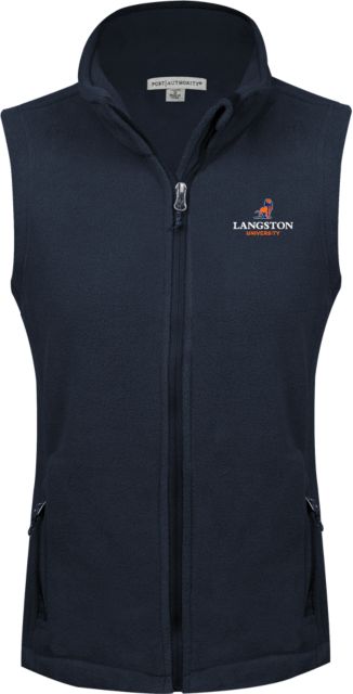 Langston Ladies Fleece Full Zip Vest Primary Mark - ONLINE ONLY