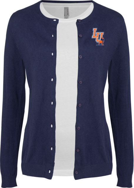 Langston Univ Womens Cardigan Sweater LU Lion Mark - ONLINE ONLY