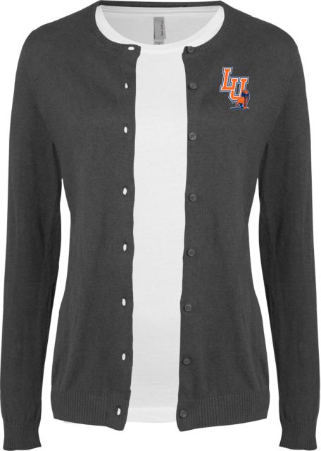 Langston Univ Womens Cardigan Sweater  LU Lion Mark - ONLINE ONLY
