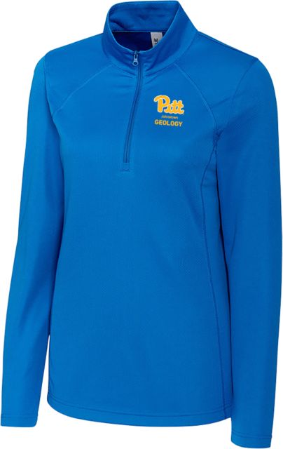 Pittsburgh C&B Womens Clique Ice Pique Half Zip Pitt Johnstown Geology - ONLINE ONLY