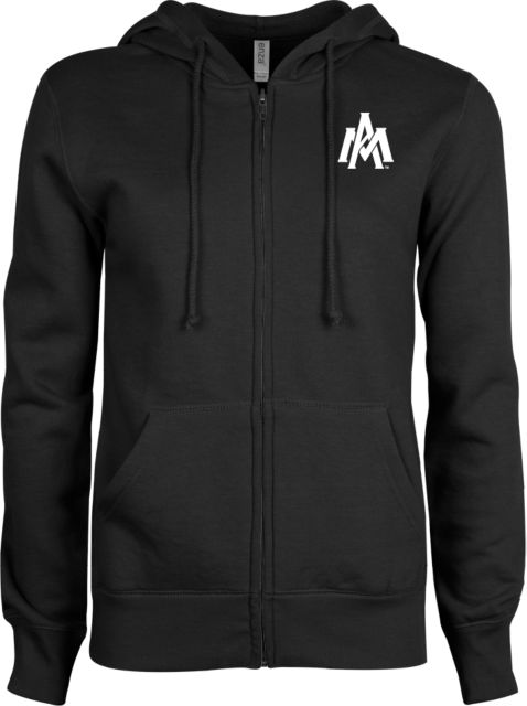 Arkansas Monticello ENZA Womens Fleece Full Zip Hoodie Primary Mark - ONLINE ONLY