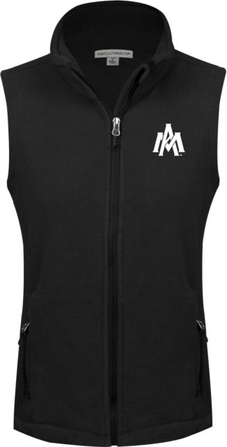 Arkansas Monticello Womens Fleece Full Zip Vest Primary Mark - ONLINE ONLY