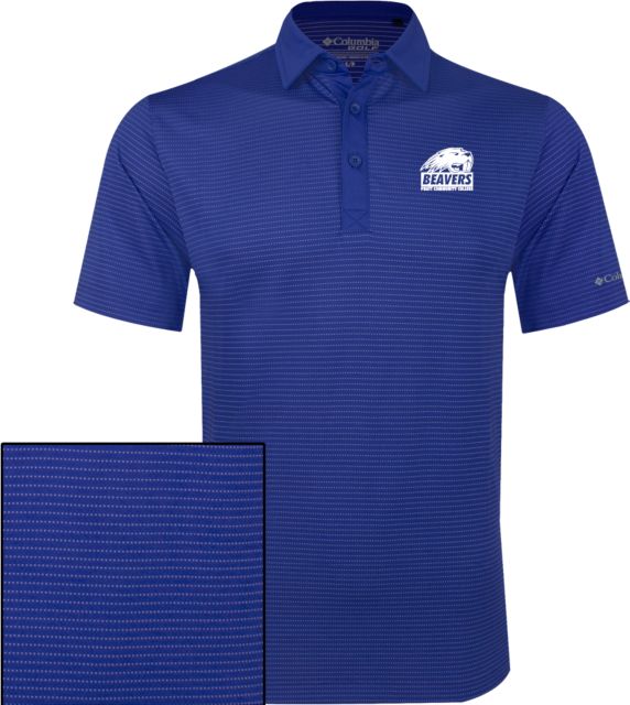 Pratt CC Columbia Omni Wick Sunday Golf Polo Official Logo - ONLINE ONLY