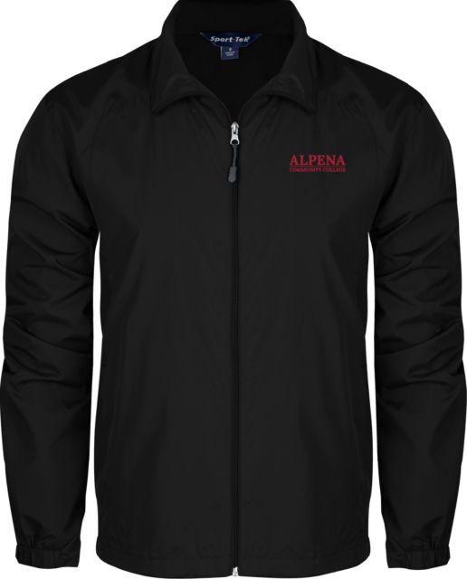 Alpena Full Zip Wind Jacket Black Wordmark - ONLINE ONLY